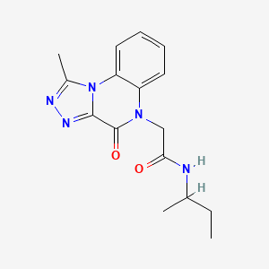 N-(sec-butyl)-2-(1-methyl-4-oxo[1,2,4]triazolo[4,3-a]quinoxalin-5(4H)-yl)acetamide