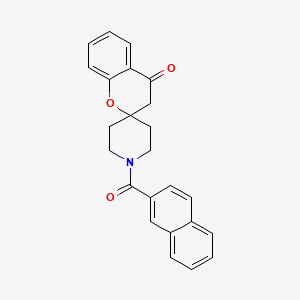 molecular formula C24H21NO3 B2934339 1'-(naphthalene-2-carbonyl)spiro[3H-chromene-2,4'-piperidine]-4-one CAS No. 877811-12-6