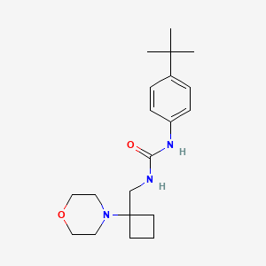 molecular formula C20H31N3O2 B2934354 1-(4-Tert-butylphenyl)-3-[(1-morpholin-4-ylcyclobutyl)methyl]urea CAS No. 2380186-42-3