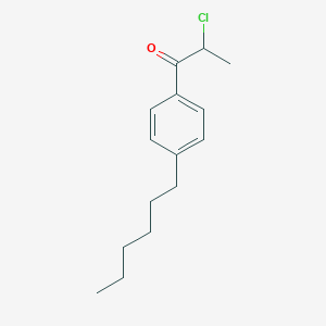 molecular formula C15H21ClO B2934361 2-氯-1-(4-己基苯基)丙-1-酮 CAS No. 554439-49-5