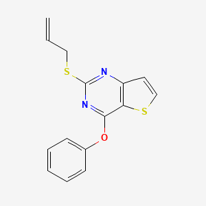 molecular formula C15H12N2OS2 B2934364 2-(Allylsulfanyl)-4-phenoxythieno[3,2-d]pyrimidine CAS No. 478067-64-0