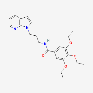 molecular formula C23H29N3O4 B2934381 N-(3-(1H-吡咯并[2,3-b]吡啶-1-基)丙基)-3,4,5-三乙氧基苯甲酰胺 CAS No. 1795441-45-0