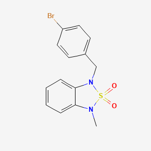1-(4-Bromobenzyl)-3-methyl-1,3-dihydrobenzo[c][1,2,5]thiadiazole 2,2-dioxide