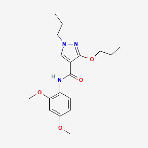 N-(2,4-dimethoxyphenyl)-3-propoxy-1-propyl-1H-pyrazole-4-carboxamide