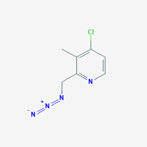 molecular formula C7H7ClN4 B2934392 2-(Azidomethyl)-4-chloro-3-methylpyridine CAS No. 2490404-44-7