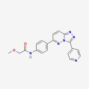 molecular formula C19H16N6O2 B2934393 2-methoxy-N-[4-(3-pyridin-4-yl-[1,2,4]triazolo[4,3-b]pyridazin-6-yl)phenyl]acetamide CAS No. 894065-48-6