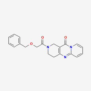 molecular formula C20H19N3O3 B2934404 2-(2-(benzyloxy)acetyl)-3,4-dihydro-1H-dipyrido[1,2-a:4',3'-d]pyrimidin-11(2H)-one CAS No. 2034264-49-6