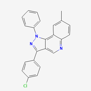 3-(4-chlorophenyl)-8-methyl-1-phenyl-1H-pyrazolo[4,3-c]quinoline