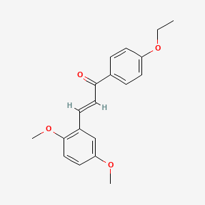 molecular formula C19H20O4 B2934413 (2E)-3-(2,5-Dimethoxyphenyl)-1-(4-ethoxyphenyl)prop-2-en-1-one CAS No. 358343-65-4