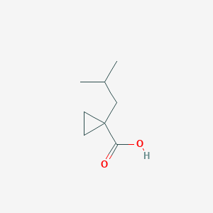 molecular formula C8H14O2 B2934414 1-(2-甲基丙基)环丙烷-1-羧酸 CAS No. 1346641-21-1