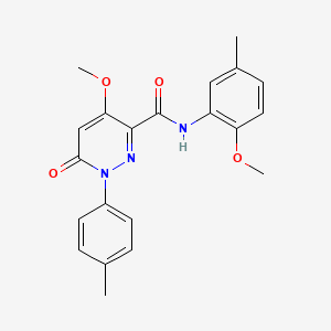 molecular formula C21H21N3O4 B2934417 4-methoxy-N-(2-methoxy-5-methylphenyl)-1-(4-methylphenyl)-6-oxopyridazine-3-carboxamide CAS No. 1004390-51-5