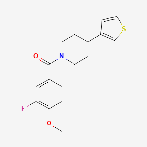 (3-Fluoro-4-methoxyphenyl)(4-(thiophen-3-yl)piperidin-1-yl)methanone