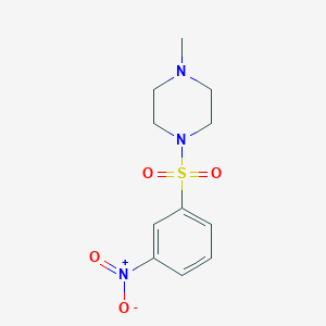 molecular formula C11H15N3O4S B2934430 1-Methyl-4-[(3-nitrophenyl)sulfonyl]piperazine CAS No. 453562-01-1