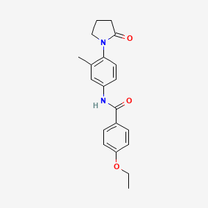 4-ethoxy-N-(3-methyl-4-(2-oxopyrrolidin-1-yl)phenyl)benzamide