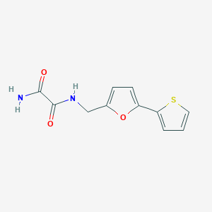 molecular formula C11H10N2O3S B2934442 N1-((5-(thiophen-2-yl)furan-2-yl)methyl)oxalamide CAS No. 2034489-35-3