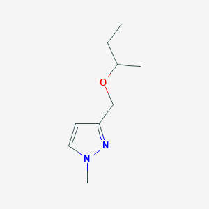 molecular formula C9H16N2O B2934456 3-(sec-butoxymethyl)-1-methyl-1H-pyrazole CAS No. 1856083-79-8