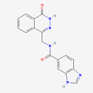 N-((4-oxo-3,4-dihydrophthalazin-1-yl)methyl)-1H-benzo[d]imidazole-5-carboxamide