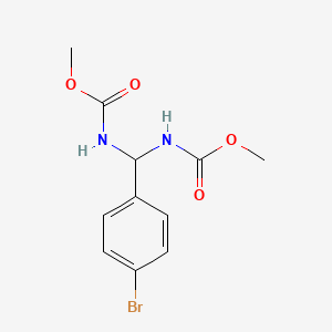 methyl N-[(4-bromophenyl)[(methoxycarbonyl)amino]methyl]carbamate