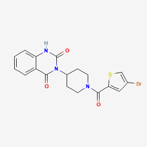 molecular formula C18H16BrN3O3S B2934474 3-(1-(4-bromothiophene-2-carbonyl)piperidin-4-yl)quinazoline-2,4(1H,3H)-dione CAS No. 2034415-95-5