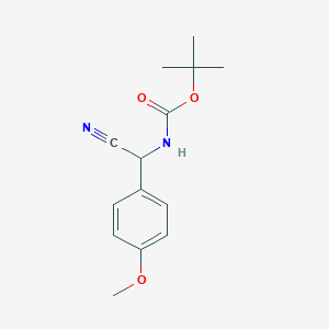 tert-Butyl N-[cyano(4-methoxyphenyl)methyl]carbamate