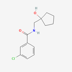 3-chloro-N-((1-hydroxycyclopentyl)methyl)benzamide