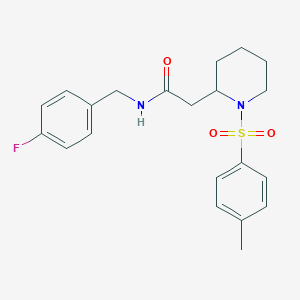 N-(4-fluorobenzyl)-2-(1-tosylpiperidin-2-yl)acetamide