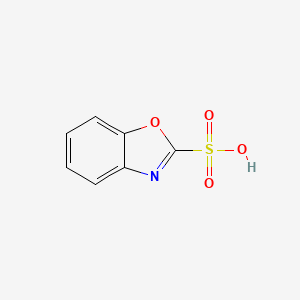 molecular formula C7H5NO4S B2934485 1,3-Benzoxazole-2-sulfonic acid CAS No. 181297-41-6