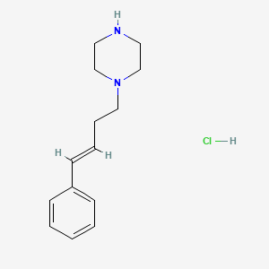 molecular formula C14H21ClN2 B2934486 (E)-1-(4-Phenylbut-3-en-1-yl)piperazine hydrochloride CAS No. 1353990-91-6