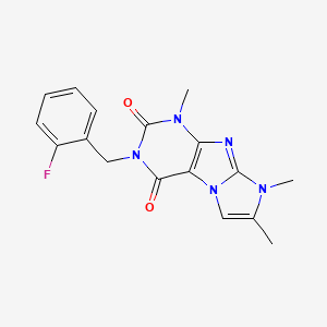 3-(2-fluorobenzyl)-1,7,8-trimethyl-1H-imidazo[2,1-f]purine-2,4(3H,8H)-dione