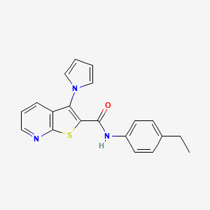 N-(4-ethylphenyl)-3-(1H-pyrrol-1-yl)thieno[2,3-b]pyridine-2-carboxamide