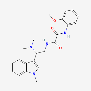 N-[2-(dimethylamino)-2-(1-methyl-1H-indol-3-yl)ethyl]-N'-(2-methoxyphenyl)ethanediamide