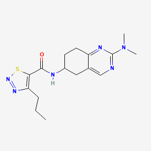 N-[2-(dimethylamino)-5,6,7,8-tetrahydroquinazolin-6-yl]-4-propyl-1,2,3-thiadiazole-5-carboxamide