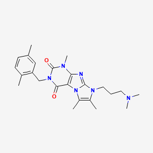 8-(3-(dimethylamino)propyl)-3-(2,5-dimethylbenzyl)-1,6,7-trimethyl-1H-imidazo[2,1-f]purine-2,4(3H,8H)-dione