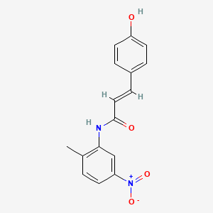 (2E)-3-(4-hydroxyphenyl)-N-(2-methyl-5-nitrophenyl)prop-2-enamide