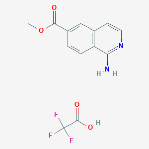 molecular formula C13H11F3N2O4 B2934526 1-氨基异喹啉-6-羧酸甲酯 2,2,2-三氟乙酸盐 CAS No. 1956385-65-1