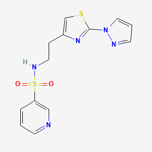 N-(2-(2-(1H-pyrazol-1-yl)thiazol-4-yl)ethyl)pyridine-3-sulfonamide