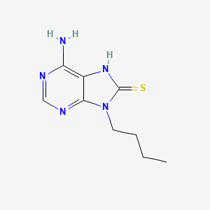 molecular formula C9H13N5S B2934550 6-amino-9-butyl-9H-purine-8-thiol CAS No. 521308-65-6