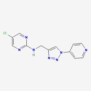 5-Chloro-N-[(1-pyridin-4-yltriazol-4-yl)methyl]pyrimidin-2-amine