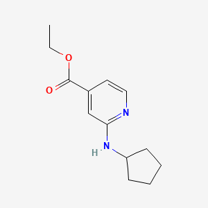 Ethyl 2-(cyclopentylamino)pyridine-4-carboxylate