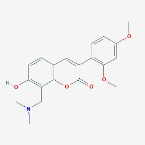 molecular formula C20H21NO5 B2934559 3-(2,4-dimethoxyphenyl)-8-((dimethylamino)methyl)-7-hydroxy-2H-chromen-2-one CAS No. 859671-87-7