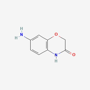 molecular formula C8H8N2O2 B2934566 7-amino-2H-1,4-benzoxazin-3(4H)-one CAS No. 105202-20-8; 26215-14-5