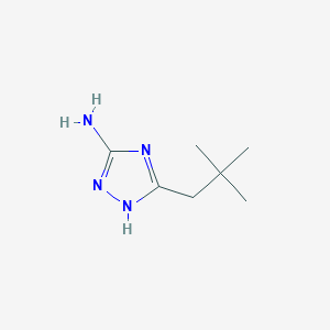 molecular formula C7H14N4 B2934574 5-Neopentyl-4H-1,2,4-triazol-3-amine CAS No. 502685-52-1