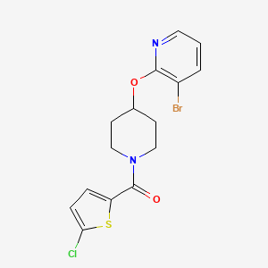 (4-((3-Bromopyridin-2-yl)oxy)piperidin-1-yl)(5-chlorothiophen-2-yl)methanone