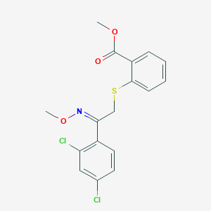 methyl 2-{[(2E)-2-(2,4-dichlorophenyl)-2-(methoxyimino)ethyl]sulfanyl}benzoate