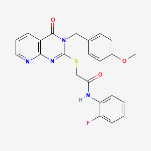 N-(2-fluorophenyl)-2-{[3-(4-methoxybenzyl)-4-oxo-3,4-dihydropyrido[2,3-d]pyrimidin-2-yl]thio}acetamide