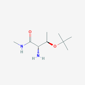 molecular formula C9H20N2O2 B2934616 (2S,3R)-2-amino-3-(tert-butoxy)-N-methylbutanamide CAS No. 175087-64-6