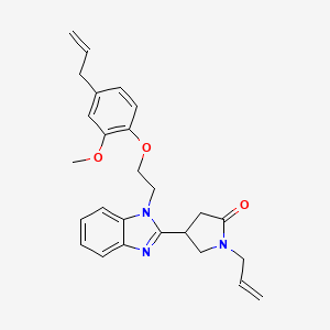 1-allyl-4-(1-(2-(4-allyl-2-methoxyphenoxy)ethyl)-1H-benzo[d]imidazol-2-yl)pyrrolidin-2-one