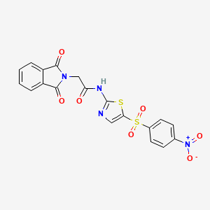 2-(1,3-dioxo-1,3-dihydro-2H-isoindol-2-yl)-N-{5-[(4-nitrophenyl)sulfonyl]-1,3-thiazol-2-yl}acetamide