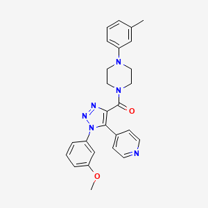 [1-(3-methoxyphenyl)-5-(pyridin-4-yl)-1H-1,2,3-triazol-4-yl][4-(3-methylphenyl)piperazin-1-yl]methanone