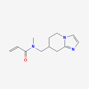 molecular formula C12H17N3O B2934693 N-Methyl-N-(5,6,7,8-tetrahydroimidazo[1,2-a]pyridin-7-ylmethyl)prop-2-enamide CAS No. 2125573-79-5